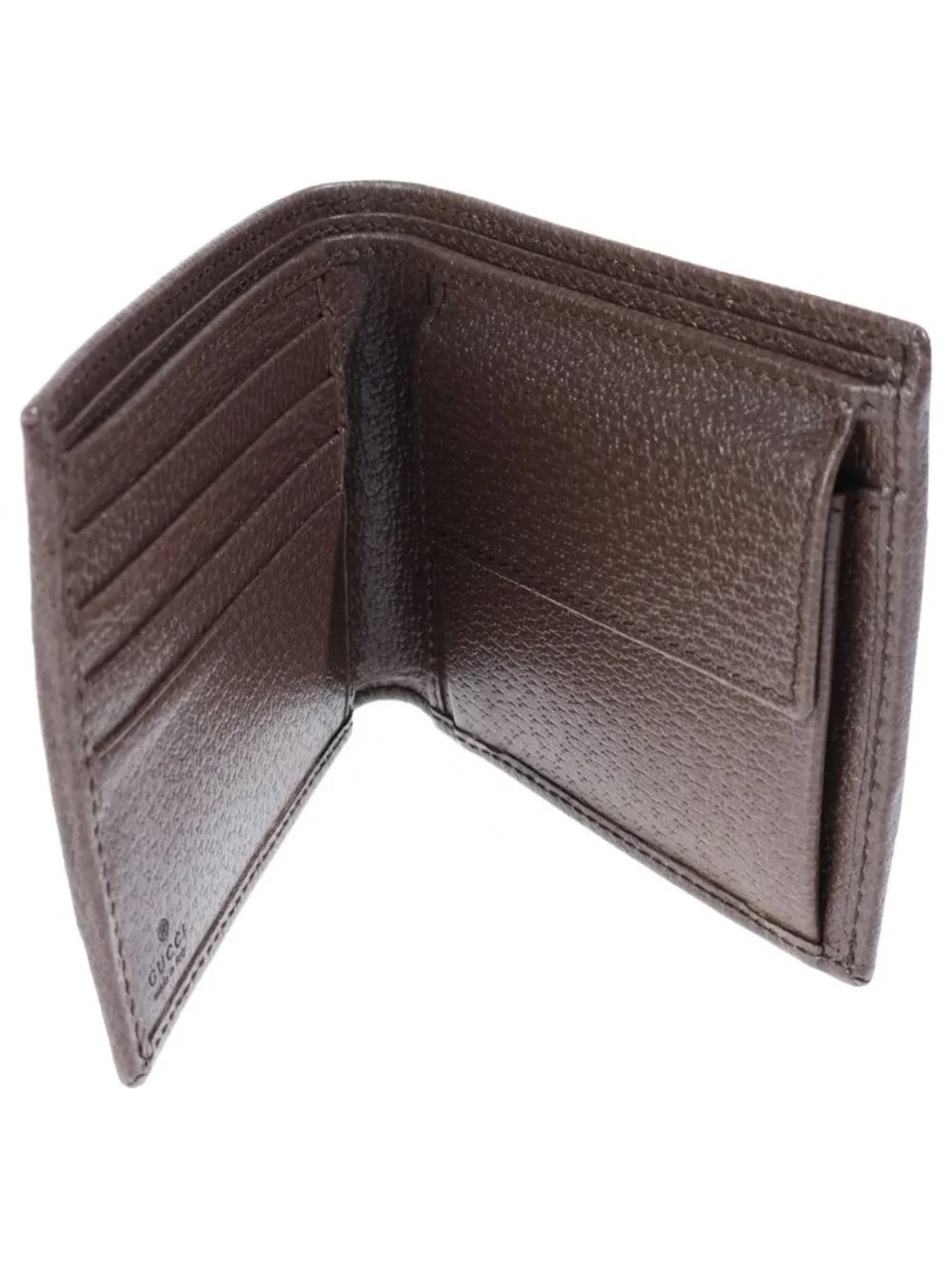 Gucci GG Supreme Ophidia Bifold Wallet Brown Beige